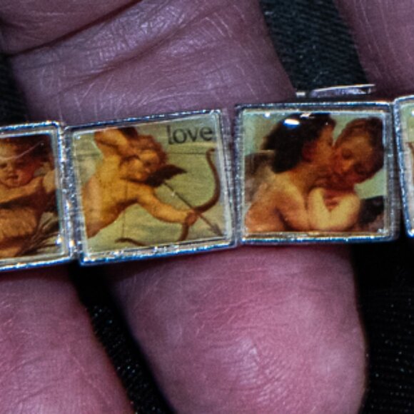 Vintage Amour Tile Stretch Bracelet - Picture 3 of 3